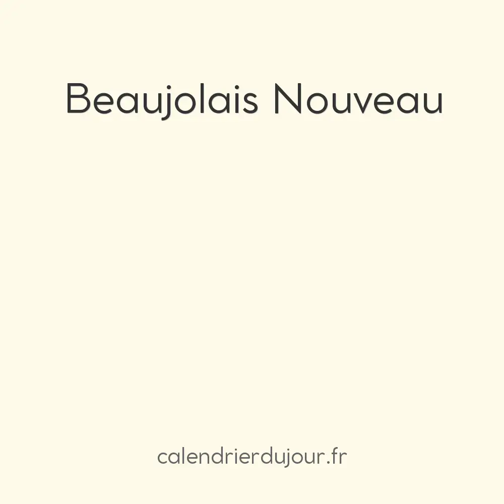 Beaujolais Nouveau