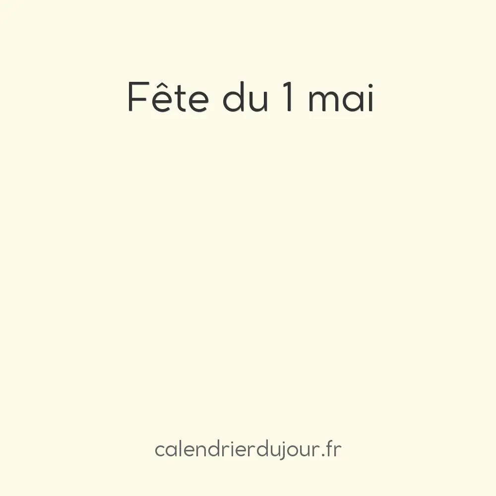 Fête du 1ᵉʳ mai