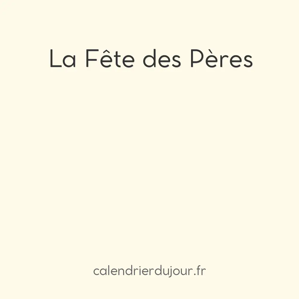 La Fête des Pères