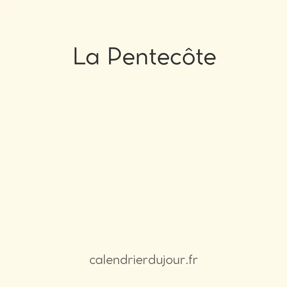 La Pentecôte