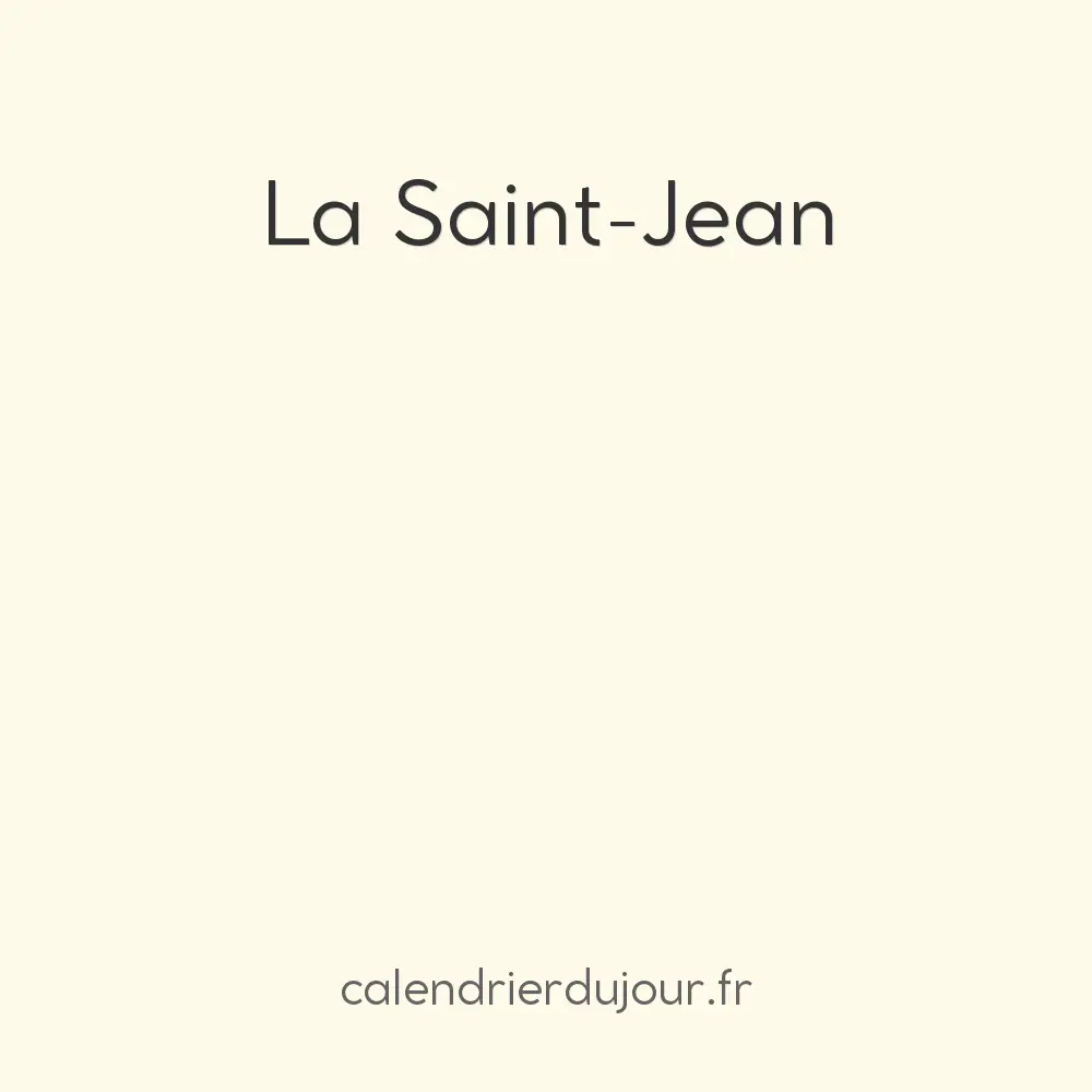 La Saint-Jean
