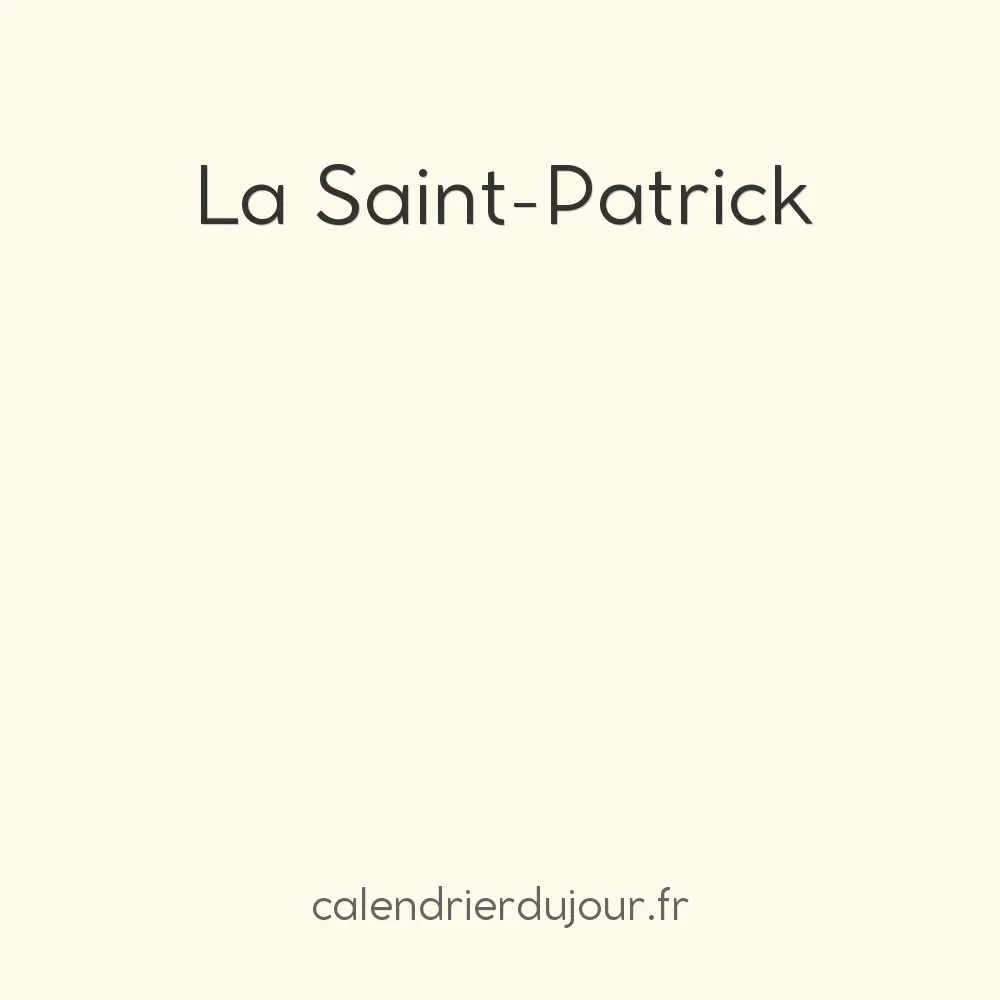 La Saint-Patrick